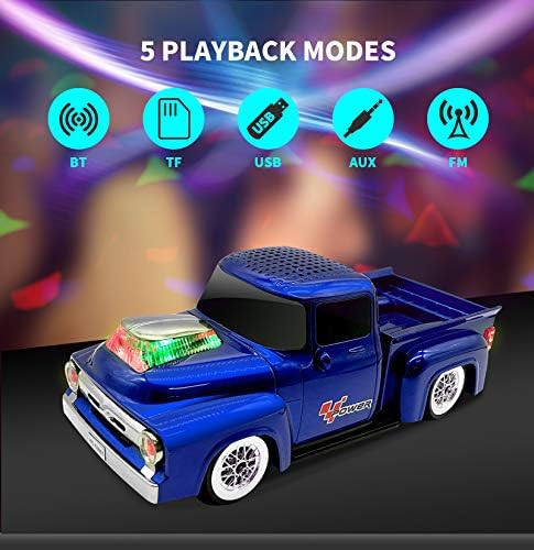 Ride & amp; Automobili: najbolji surround zvuk kamionski zvučnik Bluetooth prenosivi zvučnik sa LED svetlima-Bluetooth zvučnik , bežičan/Akumulatorski sa odličnim kvalitetom zvuka & amp; jedinstveni dizajn