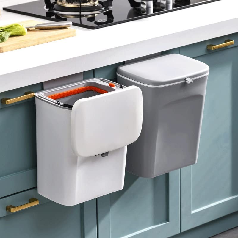 ZHAOLEI viseća kanta za smeće za kuhinju velikog kapaciteta recikliranje kuhinje korpa za smeće kupatilo zidna kanta za smeće sa poklopcem