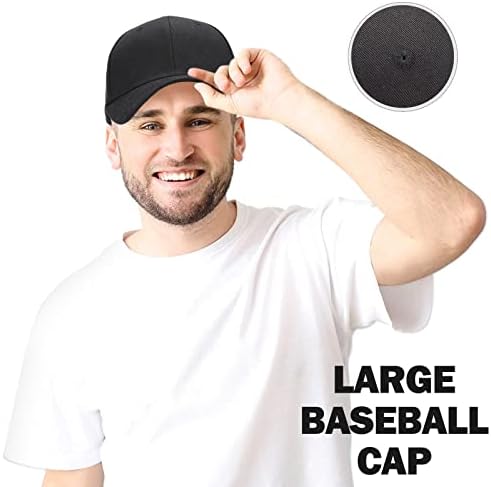 3 komada Muška velika kapa velika bejzbol kapa XXL Bejzbol šeširi za muškarce Oversize ribolov lov džungla vanjski šeširi za velike