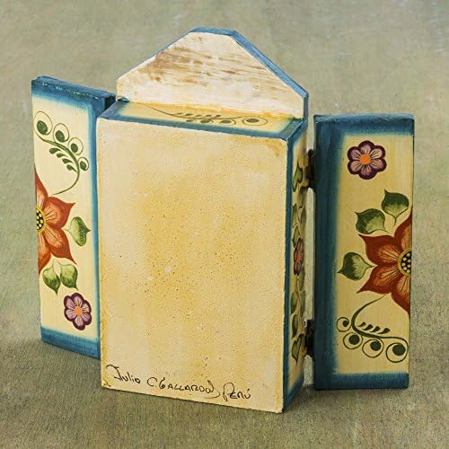 Novica keramička dekorativna kutija, višebojna, danza de las tijeras '