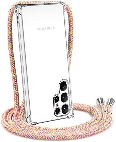 YESPURE TELEFONSA za Samsung Galaxy S23 Ultra LANYARD SHARP Torbica za Galaxy S23 Ultra ultra mekani anti-žutilicijski TPU protiv