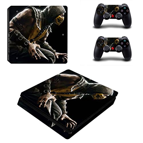 Igra Mortal Best Ninja Kombat PS4 ili PS5 naljepnica za kožu za PlayStation 4 ili 5 konzolu i 2 kontrolera naljepnica Vinyl V6259