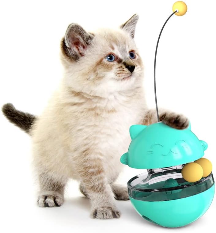Dupiadilo Lopta za poslastice za igračke za mačke, hranilica za mačke curi mačka igračke čaša sferna interaktivna igračka poklon hrana za mačke Puzzle Lopta za mačke Interaktivna Puzzle mačke hrana Puzzle igračke za mačke