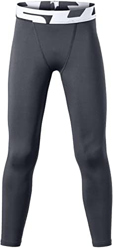 TSLA 1 ili 2 Pack Boys Youth UPF 50+ kompresijske hlače Baselej, hladne suho trčanje, četverosmjerne nogavice za vježbanje