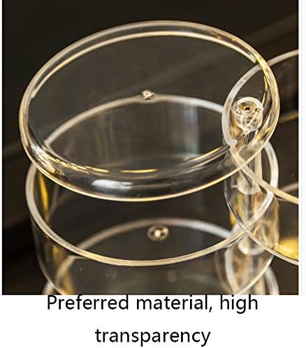 MJCSNH Prozirni akrilni višeslojni prsten za završnu obradu nakita Veliki kapacitet, nakit kutija za pohranu kutija naušnice naušnice,