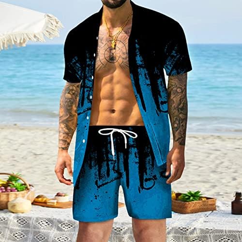 Jakna Muškarci plus rukavac s kratkim tiskanim rutanim ljeto plažom kratke hlače casual muška opruga casual majica sav tuxedo