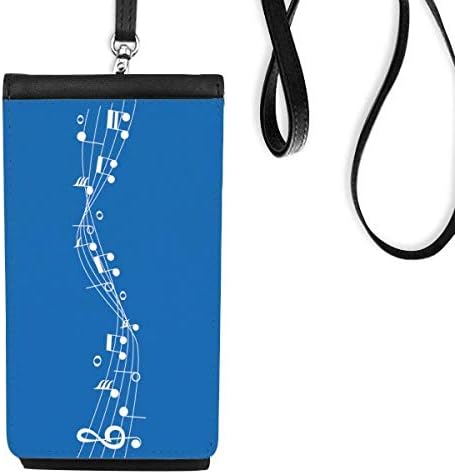 Plava energetska muzika 5-le osoblje telefon novčanik torbica pametni telefon viseći lažnu kožu crno