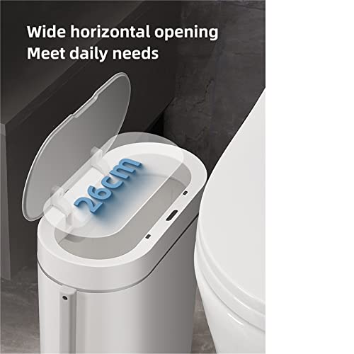 Abecel smeće može, uska kupaonica pametna kamena za smeće sa toaletnim četkom Elektronski automatski toalet vodootporni pametni senzor