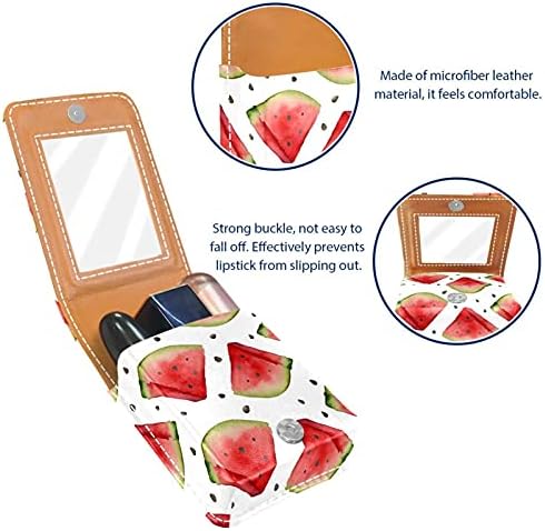 Lubenica Kriške Sjajilo Za Usne Držač Ruž Za Usne Prijenosni Makeup Bag Travel Ruž Organizator Slučaj Sa Ogledalom Mini Ruž Kutija