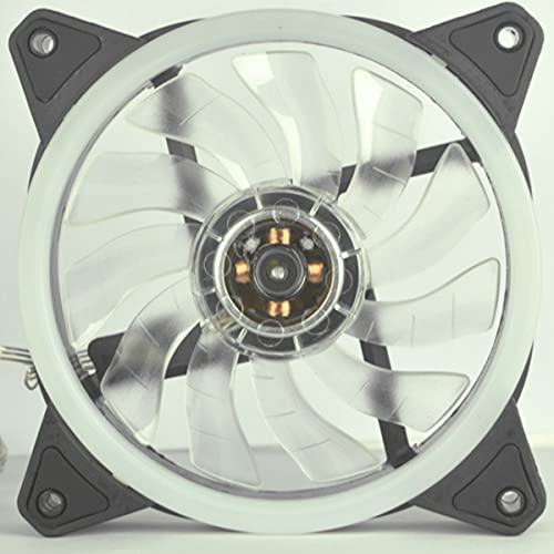 1pcs futrola ventilator za hlađenje ventilatorica LED mirna šasija ventilator Jednokrevetni otvor sa vijcima pogodnim za računarske futrole i hladne radijatore (12cm ružičasta)