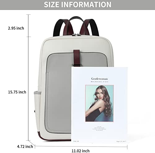 BROMENI LAPTOP ruksak tašna za žene Veganska koža Travel 15.6 inča Kompjuterska torba Modni školski torbica