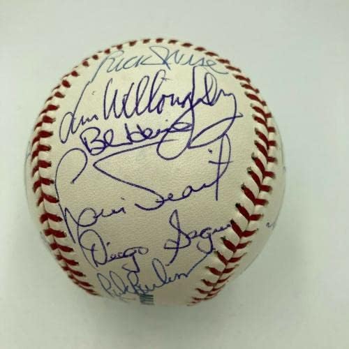 1975 Boston Red Soxa American liga Champs TIM potpisao bejzbol sa JSA COA - autogramiranim bejzbolama