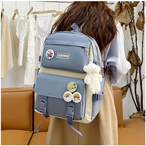 Zsyxm ruksak sportski salege Dječje školske torbe Rucksack 4 komada Harajuku ženski ruksak ruksak ruksak za djevojke Kawaii