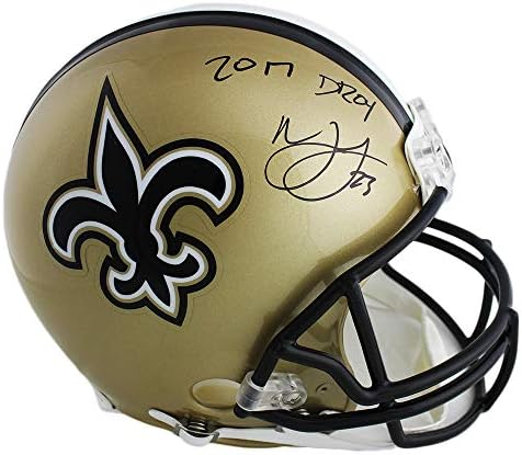 Marshon Lattimore potpisao / potpisao New Orleans Saints trenutni autentični NFL šlem sa natpisom 2017 DROY