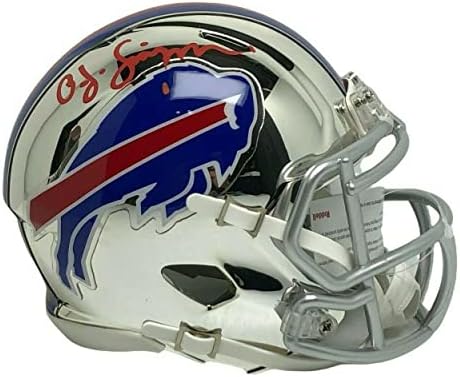 O. J. Simpson potpisao Chrome Mini-kacigu * juice PSA - autograme NFL kacige