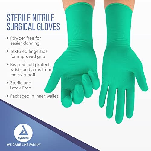 Dinarex sterilne nitrilne hirurške rukavice, bez ittrilne rukavice otporne na puderu, rabljene u bolnicama, hirurški centri i još
