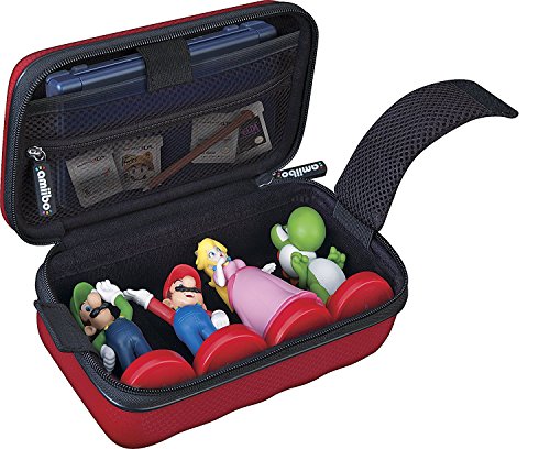 Zvanično licencirana Nintendo 3DS Amiibo futrola-zaštitni Deluxe putnik za skladištenje, vitrinu ili torbicu za nošenje / kutija – crna