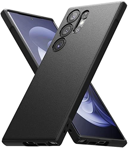 Rinkke onyx [osjeća se dobro u ruci] Kompatibilan je sa Samsung Galaxy S23 Ultra Case 5G, tehnologija protiv prsta, neklizajući poboljšani