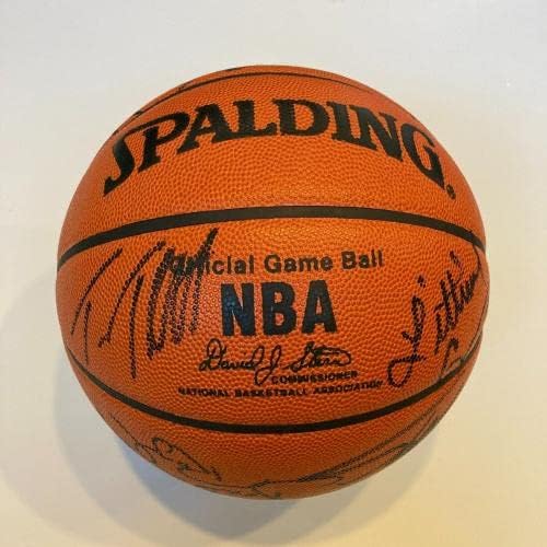 1992-93 Orlando Magic Team potpisao je Spalding Službena NBA Igra Košarka Šaq - AUTOGREME KOŠARICE