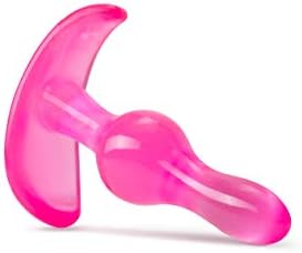 Crush Curgy Analni utikač - Nosivi 3,5 početnike analni igraii - Reatpor & Anchorech Design - suženi, mekani, fleksibilni za udobnost - prvi tajmeri seks igračka za leđa - bistra ružičasta