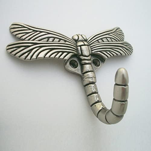 Cabilock u obliku antikne dragonfly Art Robe životinja Lijepa vješalica Ključ za zavjese ukrasne kupaonica Srebrna teška vintage dužnost tuš ulaz za kućne montirane kape za vrata